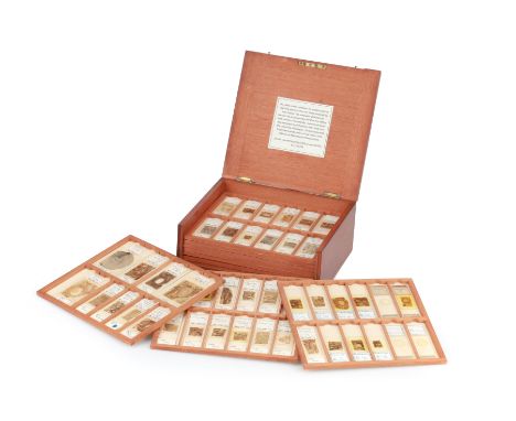 Cutner, John K., Paleobotany Microscope Slide Collection,Collection of 128 coal fossil microscope slides prepared by John Cut