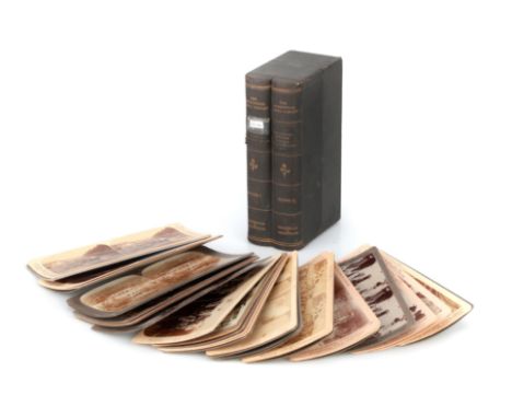 Underwood Travel Library, Stereoscrds of China, mixed set of 31 stereocards of China by Underwood &amp; Underwood in a faux b
