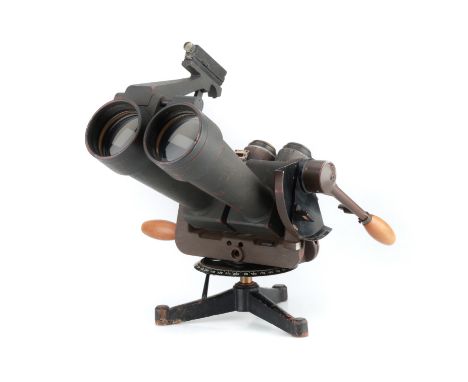EUG/Zeiss German WWII Kriegsmarine Binoculars,German, engraved 'eug 10x80' above a the eagle and swastika above an M, the bin