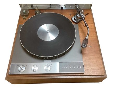 Garrard 401 record turntable deck with SME Tonearm in a teak case with Perspex coverThe vendor has owned the turntable from n