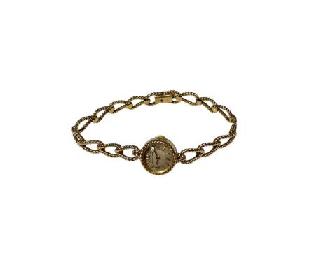 Jaeger-LeCoultre 18ct gold ladies' wristwatch with a circular dial, baton and Arabic numeral hour markers in an 18ct gold cas