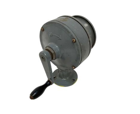 Vintage Klaxon Industrial Air Raid Horn / Siren OSM type, 19.5cm in overall height. It works and is stamped 'Made in England'