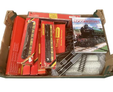 Group of model railway to include Lima and Hornby coaches and track (1 box).