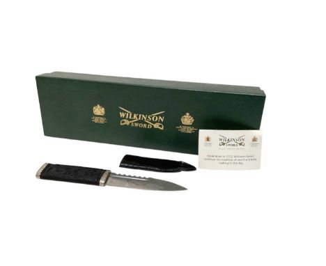 Contemporary Scottish Sgian Dubh dagger by Wilkinson, in original fitted box.