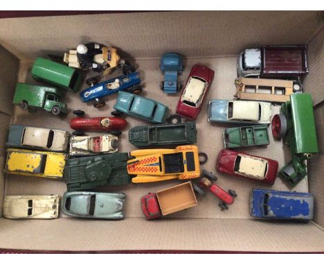 Diecast selection, a group of unboxed model vehicles to include Lesney matchbox and Dinky.