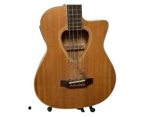 Hohner Electro Acoustic Bass Guitar Model TWP 600B with stand (1)  