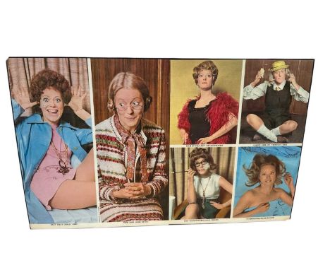 Group relating to Josephine Tewson including T.V. and stage publicity shots, framed comic portrait etc. Provenance: Josephine