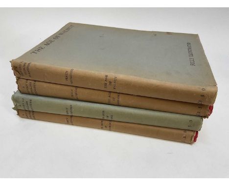 Percy MacQuoid - A History of English Furniture four volumes, in cloth bindings and dust wrappers, first editions. (4)