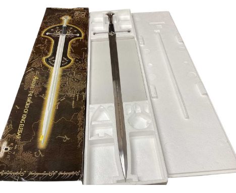 The Lord of the Rings Anduril: The Sword of King Elessar &amp; Sword of the Witching, both boxed (2)