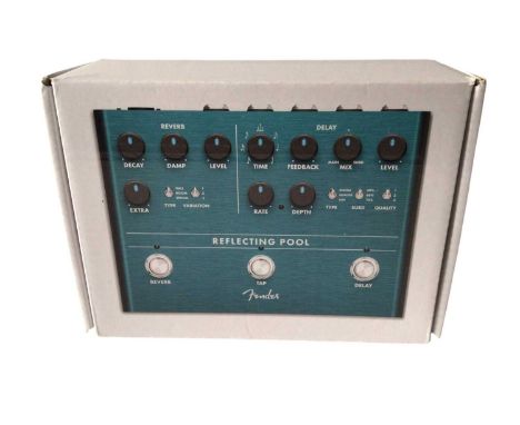 Fender Foot Pedals Reflecting Pool, MTG Tube Distortion &amp; Pugilist Distortion, all boxed (3)
