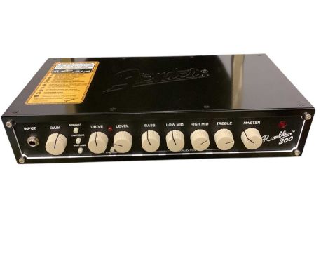 Fender Rumbles 200 Bass amphead, in carry case (1)