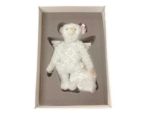 Steiff Lladro Angel Bear 676833, 28cm, limited edition 236/2007. Boxed with certificate.