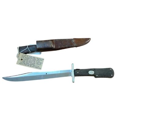 Victorian folding campaign knife with 19.5cm clip back blade, ricasso stamped RODGERS CUTLERS TO HER MAJESTY on one Side and 