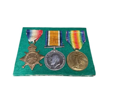 First World War 1914 - 15 Star Trio comprising 1914 - 15 Star, War and Victory medals named to M2-100568 PTE. P. G. Horder. A