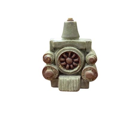 Bernard Rooke pottery lamp, 20cm high