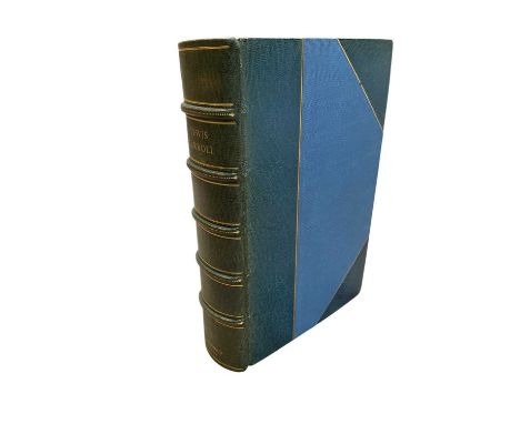 Lewis Carroll - The Complete Works, first one-volume edition, illustrations by John Tenniel, modern blue half morocco, spine 