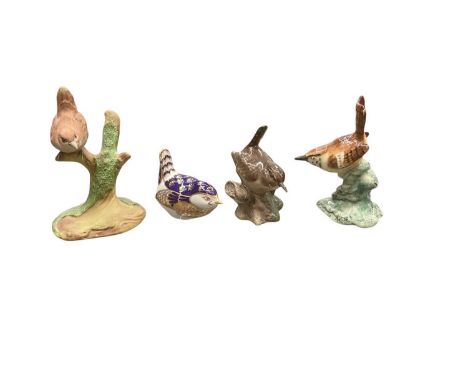 Collection of ceramic figures of wrens including Strangl, Crown Derby, Doulton etc. (20)