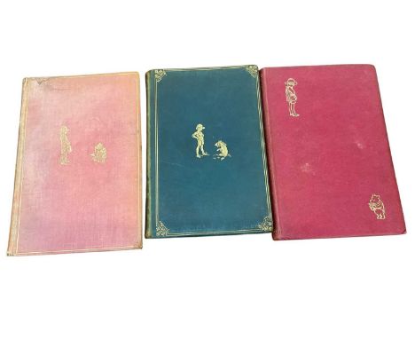 A. A. Milne - The House at Pooh Corner. London: Methuen &amp; Co. Ltd., 1928. First edition, deluxe issue, together with two 