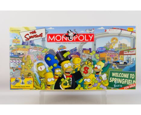 Hasbro - Monopoly - An unopened The Simpsons Edition Monopoly set 2001 issue. This set is still factory shrink wrapped so app