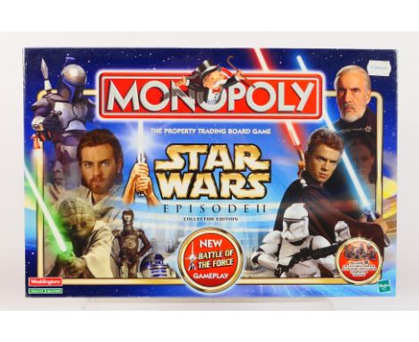 Hasbro - Monopoly - An unopened Star Wars Episode II Collector Edition Monopoly set 2002 issue. This set is still factory shr