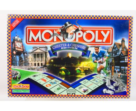 Hasbro - Monopoly - An unopened Chester & Cheshire Edition Monopoly set 2001 issue. This set is still factory shrink wrapped 