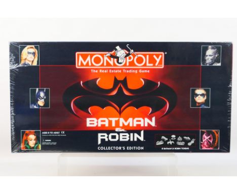 Usaopoly - Monopoly - An unopened Batman & Robin Collector's Edition Monopoly set 1997 issue. This set is still factory shrin