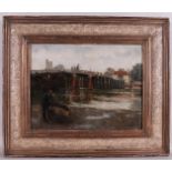 Johnson, Alfred (Groot Brittani‰ ca. 1881-1887) "Old bridge, Putey",