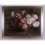 Groningen, van Loes (1884-1970) "Stilleven van pioenrozen",