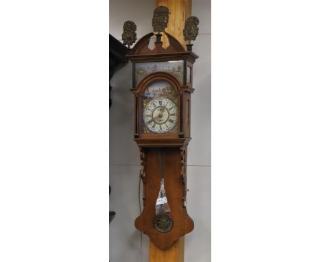 A Frisian grandfather clock, Friesland ca. 1840.