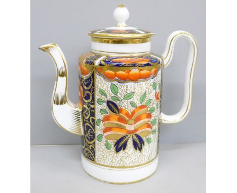 A Japanese Imari teapot, small chip and crack on the spout, 17.5cm