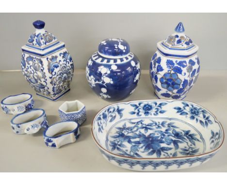 Royal Worcester dragon pattern tea wares and other blue and white china **PLEASE NOTE THIS LOT IS NOT ELIGIBLE FOR IN-HOUSE P