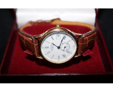 Gents Rotary Sub Dial Wristwatch Boxed