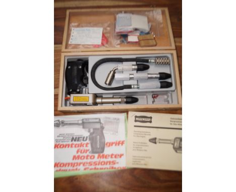 Motometer compression recorder for otto engine (used in original box with papers)