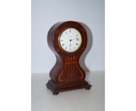 Arnold &amp; Lewis Manchester inlaid mantle clock 