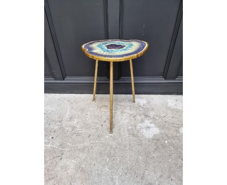 A Heinz Hofmann gilt tripod table, 50cm wide.&nbsp;&nbsp; 