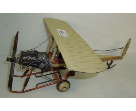 Metal model of an vintage sea plane
