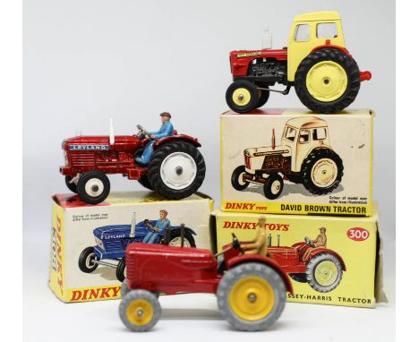 Dinky Toys, three Tractor models, 308 boxed, 300 boxed, 305 boxed (3).