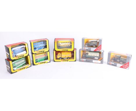 Corgi, collection including the Busby Bus, all boxed (9).