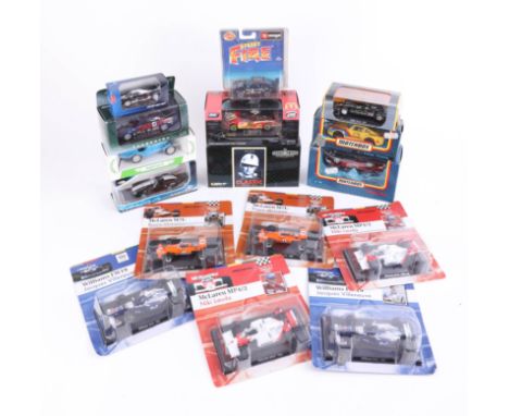 A mixed collection including racing car McLaren models, Solido etc., all boxed (16).