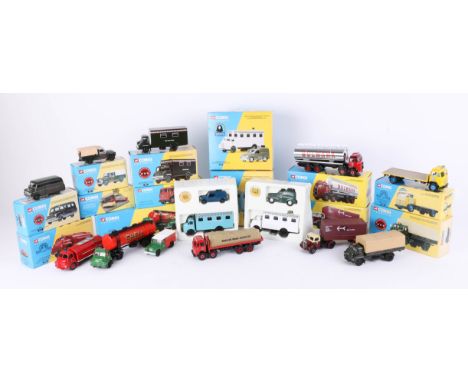 Corgi Classics, a collection of fourteen models, including classic police, emergency services, shell tanker, etc., all boxed 