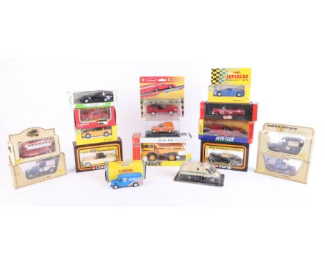 Mixed collection of Corgi Toys, Maisto and Matchbox models, all boxed (17).