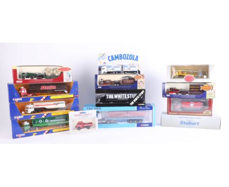 A mixed collection of commercial models, including Corgi Superhaulers and Days Gone The Showman's Collection, all boxed (11).