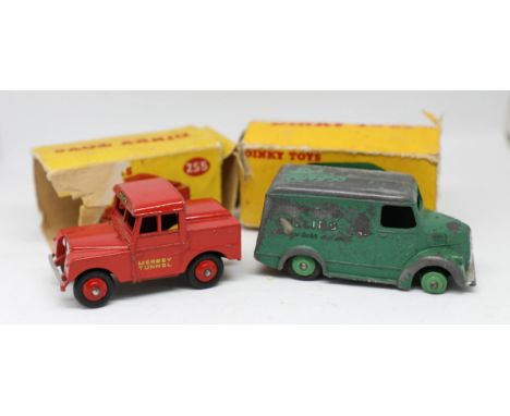 Dinky Toys, two models, Trojan Van and Mersey Tunnel Police Van, 235 boxed. (2)