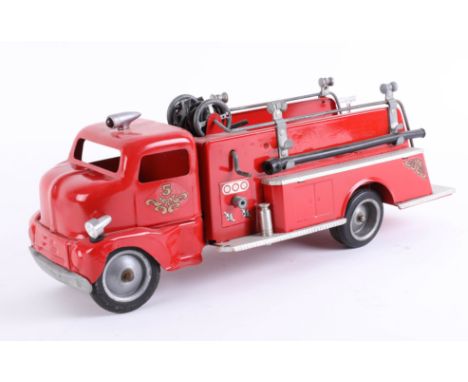 Tonka Toys, a red Fire Engine length 40cm, no. 5 not marked.