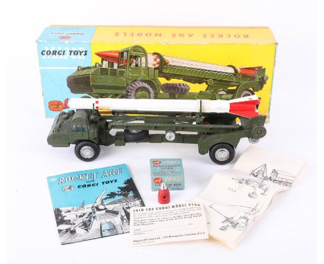 Corgi Toys, Corporal Guided Missile on Erector vehicle, 1113 boxed.