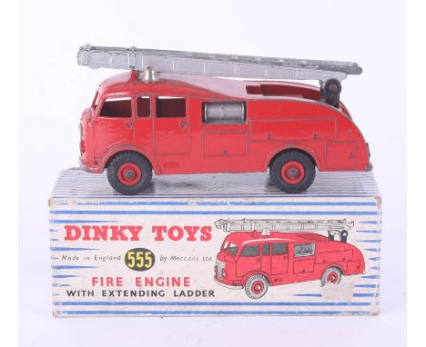 Dinky Toys, Fire Engine with extending ladder, 555 boxed.