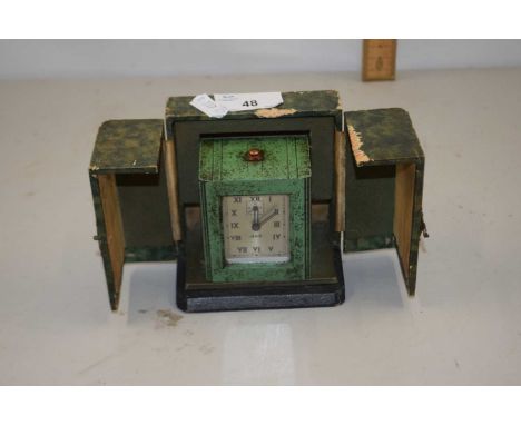 Vintage Jaz portable carriage type clock without a case