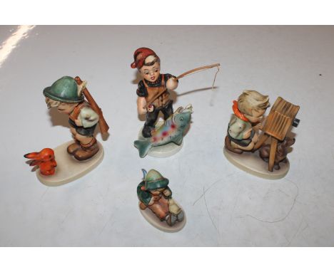 A collection of four West German Goebel figures