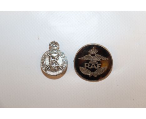 A 1917 Corke &amp; Althorp of London RAF brooch AF and Royal Army Rescue lapel pin