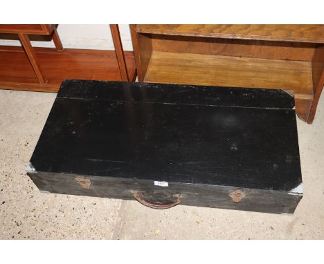 A vintage wooden tool box 